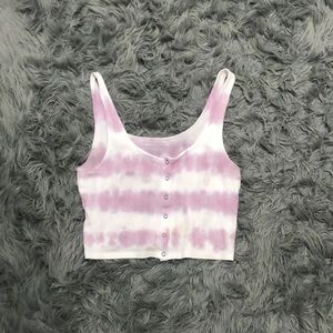 Tie-dye crop tank top from American Eagle